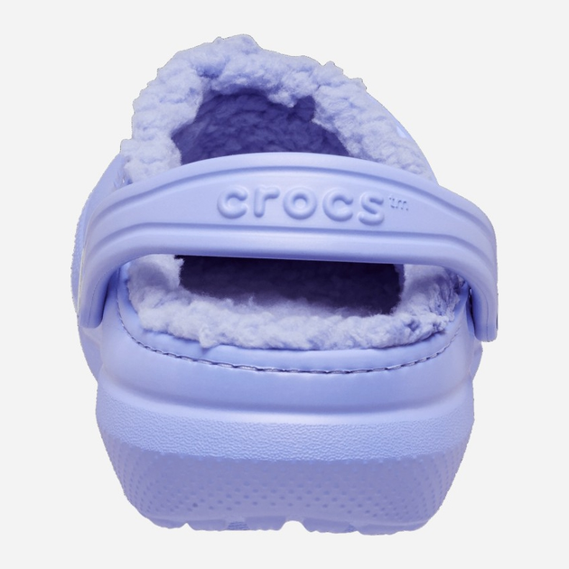 Дитячі крокси-сабо утеплені для дівчинки Crocs Classic Fuzz-Lined Casual CR207009 23-24 (C7) 14.5 см Лавандові (196265146796) - зображення 3