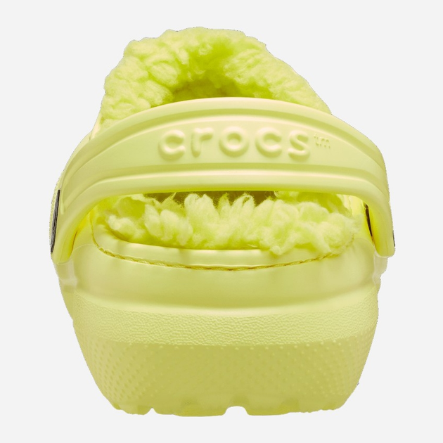 Chodaki dziecięce dla dziewczynki ocieplane Crocs Classic Fuzz-Lined Casual CR207009 27-28 (C10) 16.8 cm Żółte (191448965508) - obraz 3
