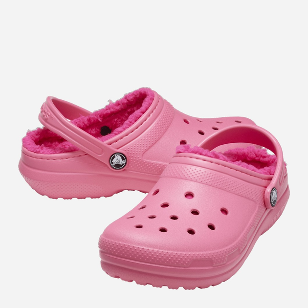 Дитячі крокси для дівчинки Crocs Classic Lined CR207010 28-29 (C11) 18 см Рожеві (196265407637) - зображення 2