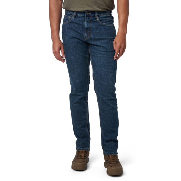 Штани тактичні джинсові 5.11 Tactical Defender-Flex Slim Jeans Basic Blue Wash W31/L32 (74465-1022) - изображение 1