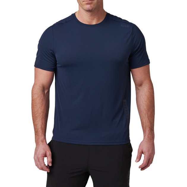 Футболка тактична потовідвідна 5.11 Tactical No Mercy PT-R Short Sleeve Top Pacific Navy S (82133-721) - зображення 1