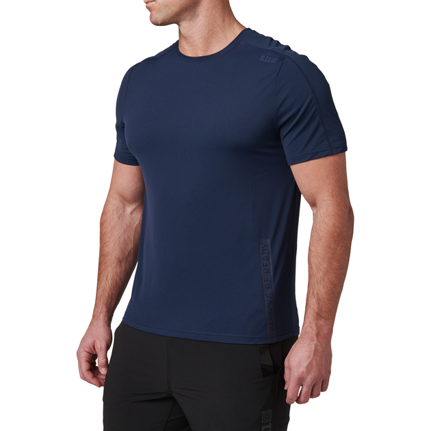 Футболка тактична потовідвідна 5.11 Tactical No Mercy PT-R Short Sleeve Top Pacific Navy S (82133-721) - зображення 2