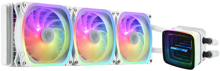Система жидкостного охлаждения Enermax Aquafusion ADV 360 мм Liquid CPU Cooler White (4713157727299) - изображение 1