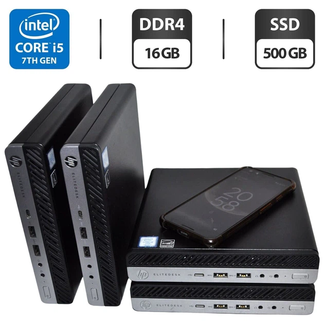 Неттоп HP EliteDesk 800 G3 Desktop Mini USFF / Intel Core i5-7500T