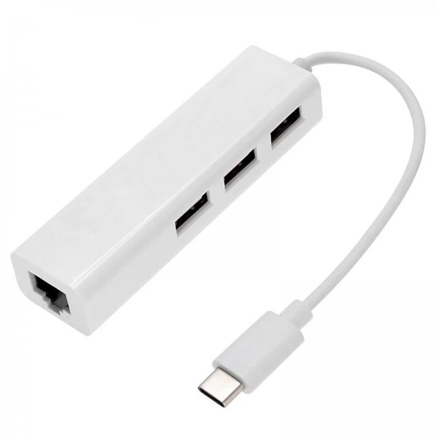Концентратор Ethernet адаптер Type-C 3.1 на RJ45 LAN (100 Мбит/с) + 3 port USB 2.0 (485990) - Фото 10 Концентратор Ethernet адаптер Type-C 3.1 на RJ45 LAN (100 Мбит/с) + 3 port USB 2.0 (485990) - изображение 10