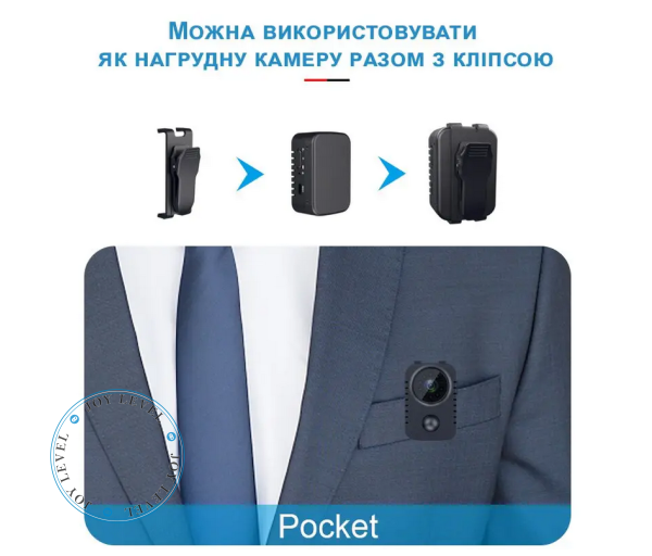 Мини-камера MD29 - видеорегистратор Nectronix Full HD 1080P 1200мАч - изображение 9