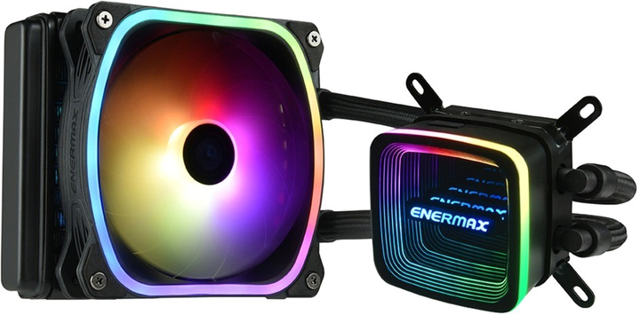 Система жидкостного охлаждения Enermax AquaFusion 120 Black (ELC-AQF120-SQA) - изображение 1