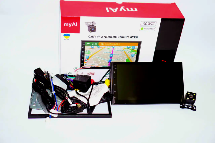 Автомагнітола сенсорна 7" 2din GPS Android 13 Wifi Bluetooth \ 4Ядра \16 Gb ROM \ 2 Gb RAM\ коротка база CP606 + камера заднього огляду - изображение 10
