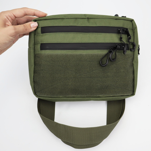 Сумка нагрудна OLIVE Velcro CROSSBODY OXFORD 600D, сумка через плече тактична - зображення 2