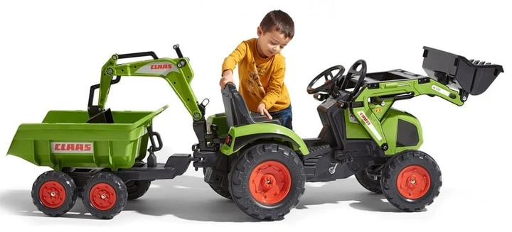 Traktor na pedały dla dzieci z przyczepą FalkClaas Axos (3016201010233) - obraz 4