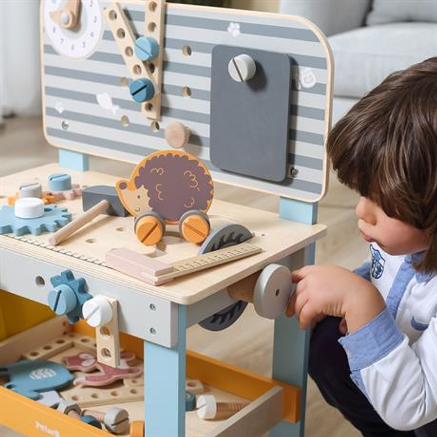 Дерев'яний верстат з інструментами Viga Toys PolarB (6971608440656) - зображення 4