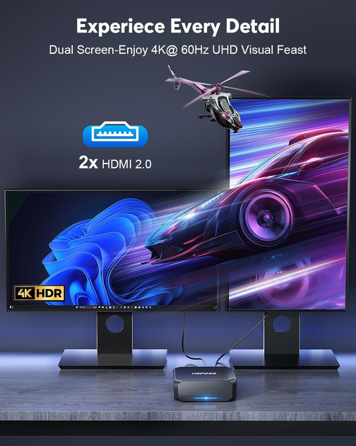 Мини ПК NiPoGi AK2 Plus Intel N100 RAM 16GB SSD 512GB