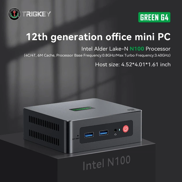 TRIGKEY ミニPC Green G4 N100 メモリ16GB Міні ПК Trigkey Green G4 Intel N100 RAM 16GB SSD 512GB Windows 11