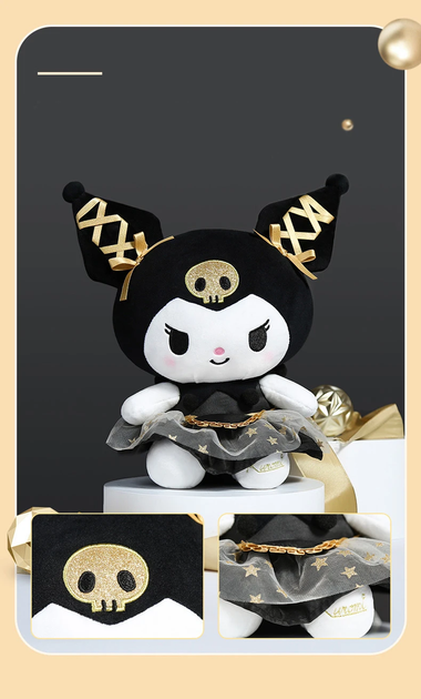 Детская мягкая игрушка Куроми Hello Kitty Аниме Kuromi Хеллоу Китти, 25 см - изображение 4