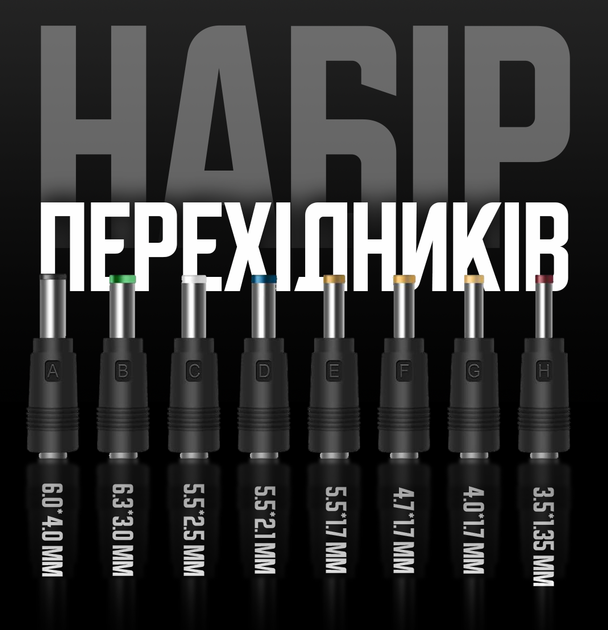 Кабель живлення для роутера від павербанка USB - DC 5V - 9V і 12V JoyPro CB-2 з перемикачем і набором 8 перехідників шнур перехідник універсальний 9 і 12 вольт від powerbank - зображення 9