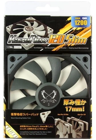 Вентилятор Scythe Kaze Flex 120 Slim 1200 Grey (4571225057422) - зображення 5