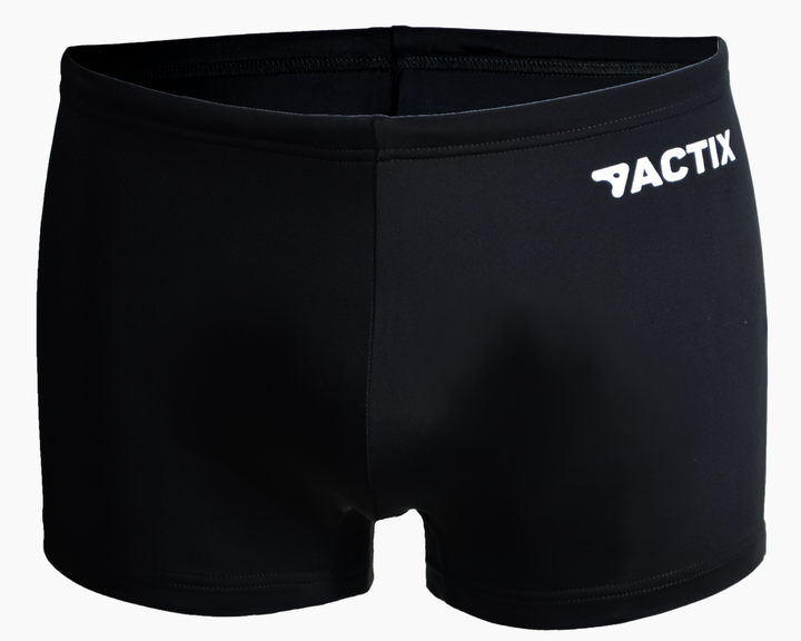 Плавки для бассейна и пляжа спортивные мужские боксёрки ACTIX черные [серия PRO] [M33305-L] L - изображение 5