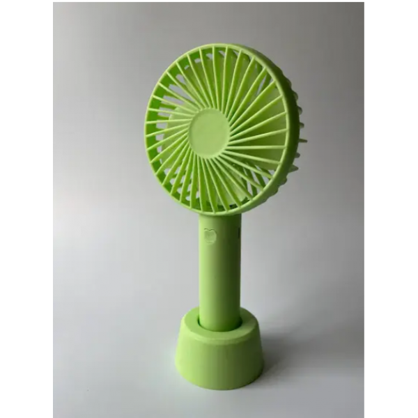 Портативный ручной вентилятор Handy Mini Fan USB с подставкой Зеленый - Фото 3 Портативный ручной вентилятор Handy Mini Fan USB с подставкой Зеленый - изображение 3