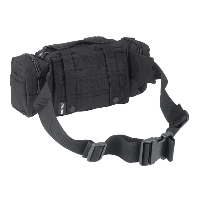 Сумка поясна тактична Mil-Tec Модульна Fanny pack 'modular system' small Black (13510002) - зображення 2