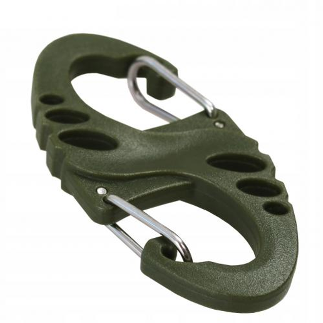 Набор карабинов тактических Mil-Tec 10шт. Tactical S-hook Olive (13458401) - изображение 2