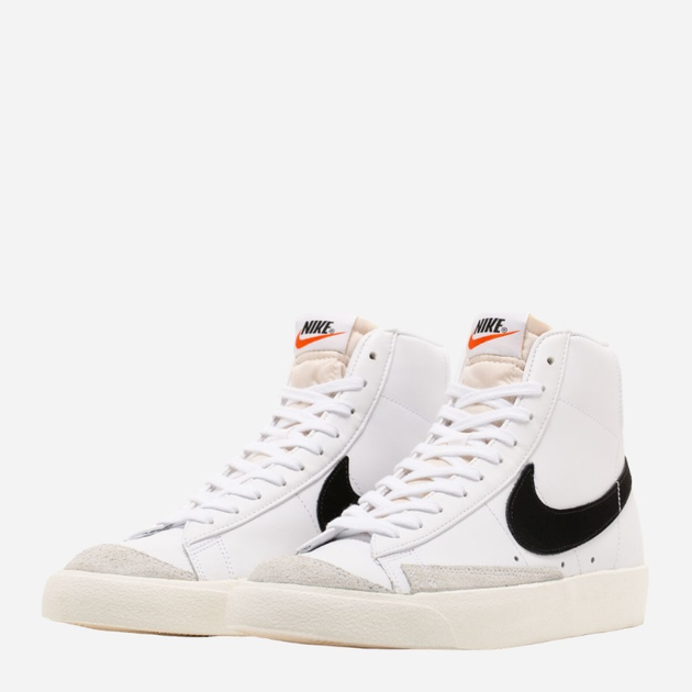 Tenisówki męskie skórzane Nike Blazer Mid '77 Vintage BQ6806-100 45.5 Białe (192499280312) - obraz 2