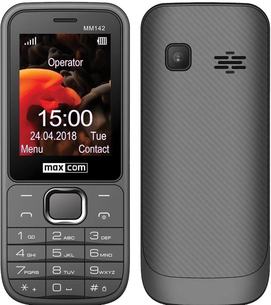 Мобільний телефон Maxcom MM142 Gray - зображення 1