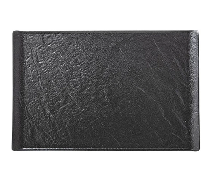 Тарелка Wilmax Slatestone Black прямоугольная 33.5х20.5 см - Фото 1 Тарелка Wilmax Slatestone Black прямоугольная 33.5х20.5 см - изображение 1