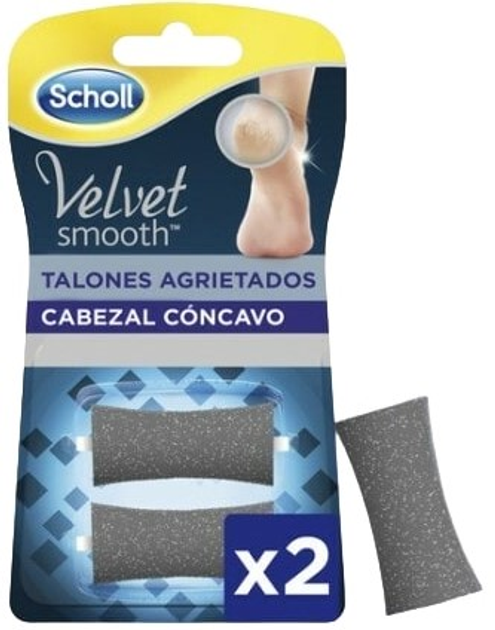 Wymienne końcówki Scholl Velvet Smooth Cracked Heels (8410104892715) - obraz 1