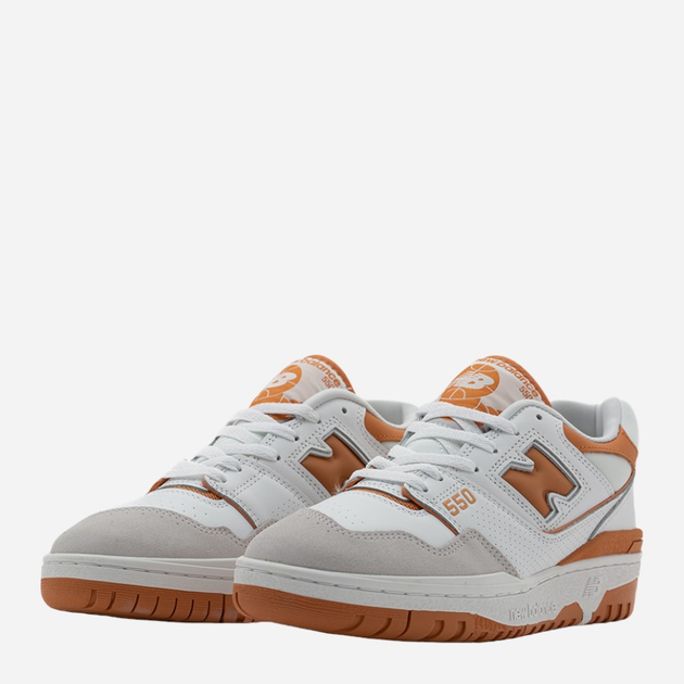 Sneakersy męskie skórzane New Balance BB550 BB550LSC 42.5 Białe (196432436774) - obraz 2