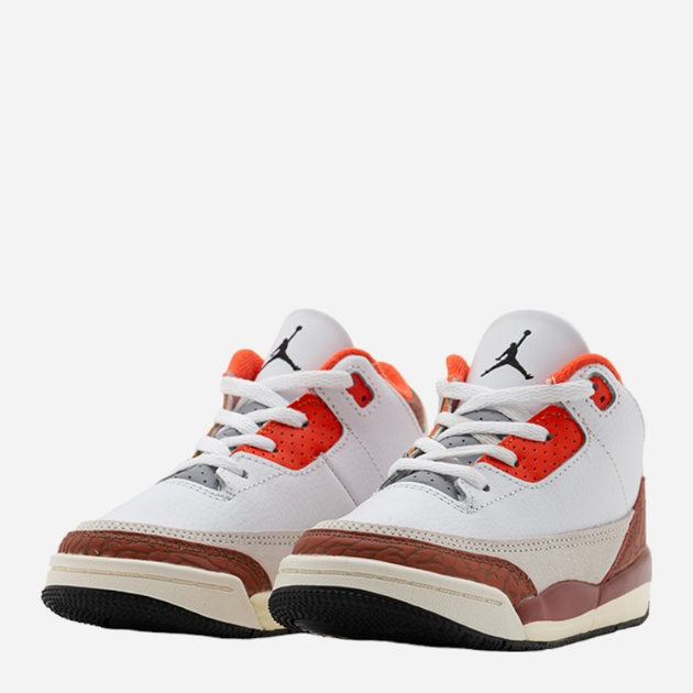 Дитячі кросівки для хлопчика Nike Jordan Brand Jordan Retro 3 SE DV7026-108 27 Білі (196153224728) - зображення 2