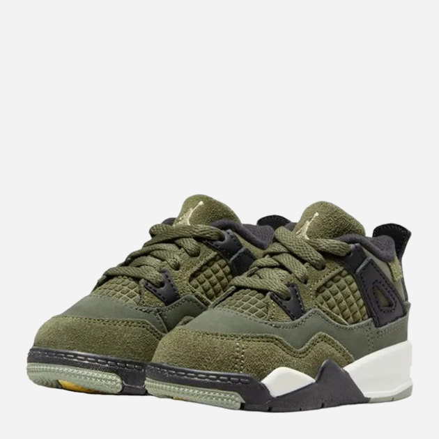 Дитячі кросівки для хлопчика Nike Jordan Brand Air Jordan 4 Retro SE Craft FB9930-200 25 Оливкові (196969273903) - зображення 2