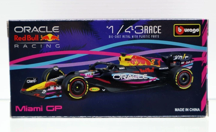 Колекційна Модель Bburago F1 Red Bull Racing RB19 F1 Miami GP 2023
