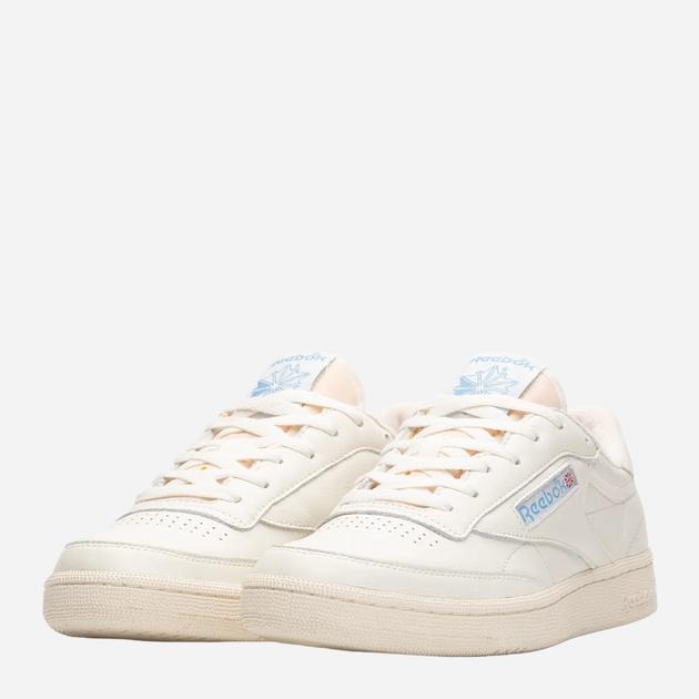 Sneakersy męskie skórzane Reebok Club C 85 Vintage 100007796 45.5 Białe (4065418230025) - obraz 2