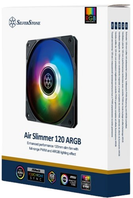 Кулер Silverstone Air Slimmer 120 ARGB Black (4710679812175) - зображення 11