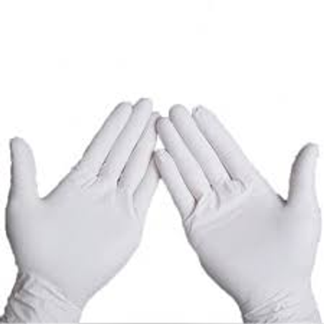 Перчатки медицинские размер S белые (100 шт.) - изображение 2