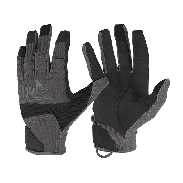 Рукавиці тактичні Helikon-Tex S Чорні, Сірі Tactical Gloves Hard BLACK/GREY (RK-RNG-PO-0135A-B03-S) - зображення 1