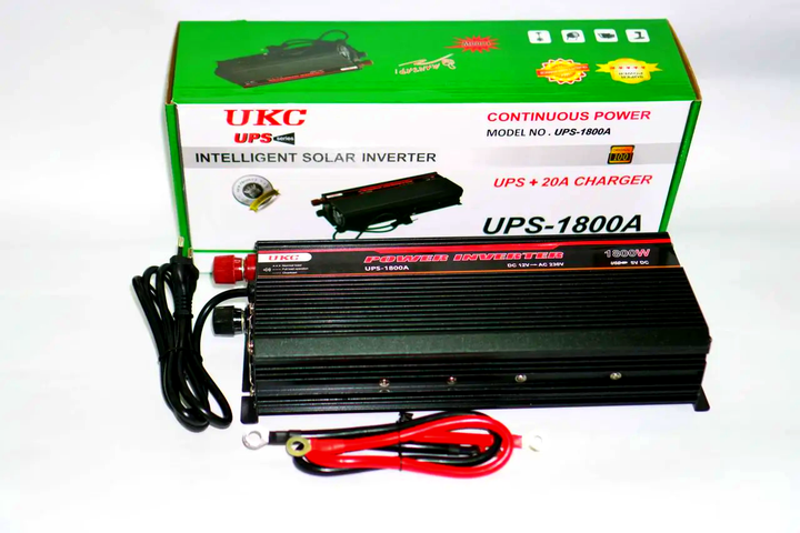 Преобразователь напряжения инвертор UKC UPS-1800 1800W функция зарядки аккумулятора - изображение 5