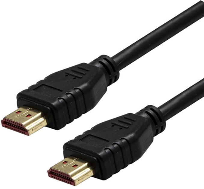 Кабель Logo Video HDMI - HDMI M/M 2.1 Ultra High Speed 48 Гбит/с 3 м Чорний (8590274758834) - зображення 1