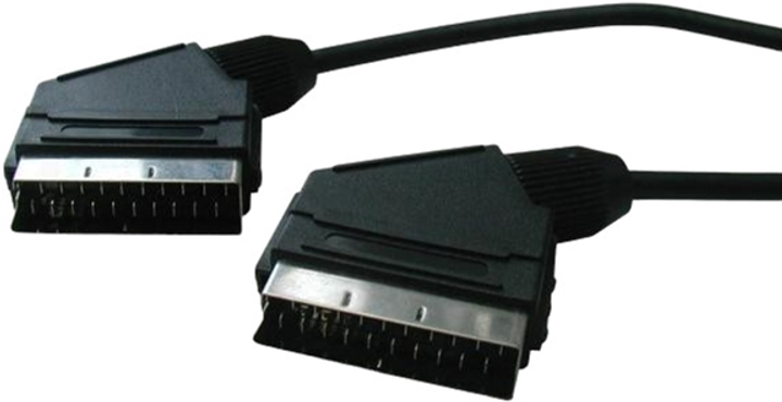 Kabel Logo SCART - SCART M/M 1 m Czarny (8590274292444) - obraz 1