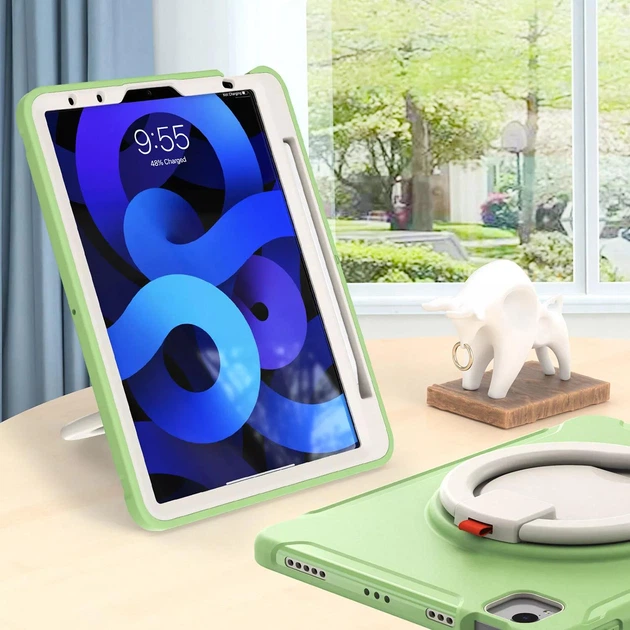 Чехол ARM Cover Apple iPad Pro 12.9" (2020) противоударный с кольцом подставкой Olive - Фото 9 Чехол ARM Cover Apple iPad Pro 12.9" (2020) противоударный с кольцом подставкой Olive - изображение 9