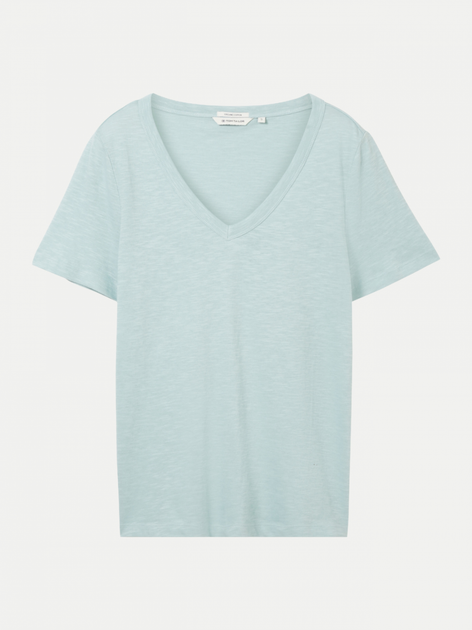 Футболка Tom Tailor Organic cotton t-shirt S Блакитний 1041533ХХ30463 - Фото 4 Футболка Tom Tailor Organic cotton t-shirt S Блакитний 1041533ХХ30463 - изображение 4