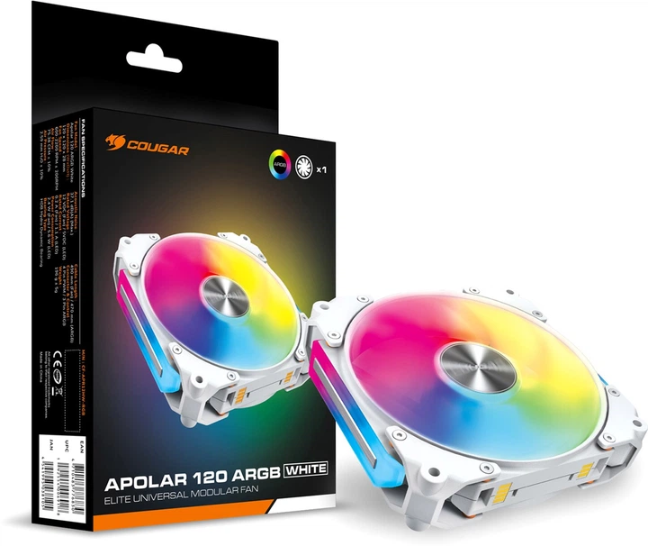 Вентилятор 120 мм ARGB Cougar Apolar 120 ARGB White - зображення 8