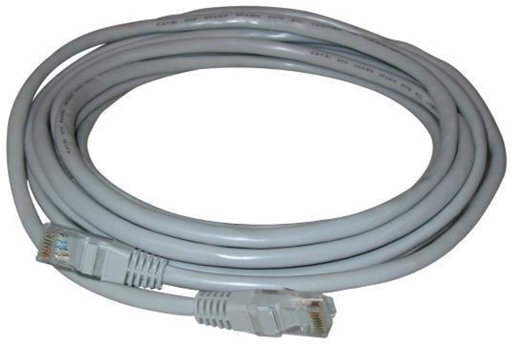 Patchcord Logo UTP RJ45 M Cat 5e 10 m Szary (8590274241312) - obraz 1