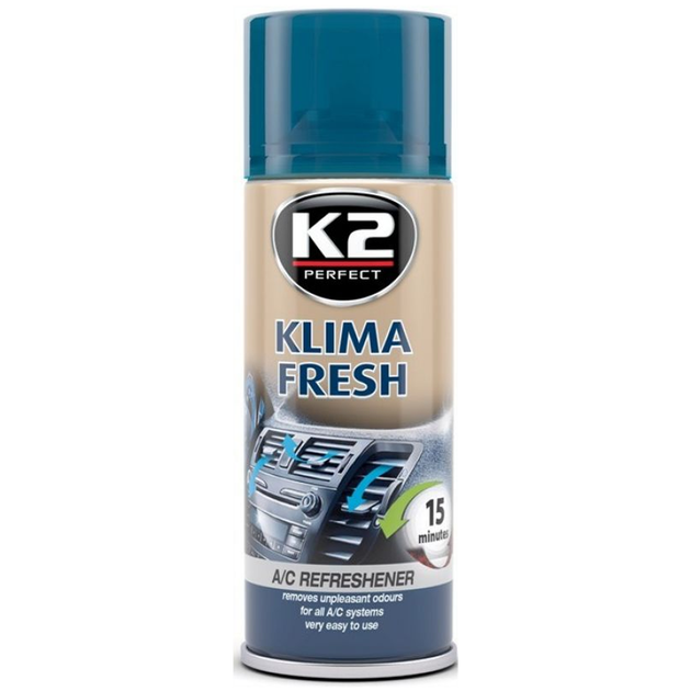 Ароматизатор (освежитель) системы кондиционирования K2 PERFECT KLIMA FRESH BLUEBERRY черника 150мл ( K222BB ) - Фото 1 Ароматизатор (освежитель) системы кондиционирования K2 PERFECT KLIMA FRESH BLUEBERRY черника 150мл ( K222BB ) - изображение 1