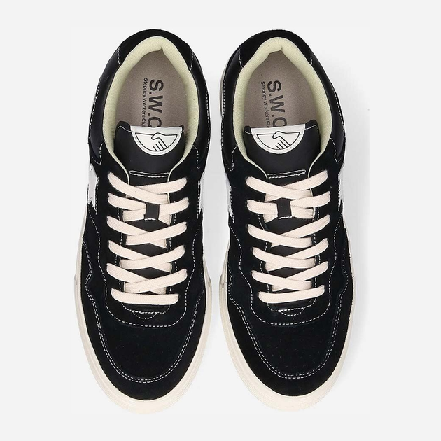 Sneakersy męskie do kostki Stepney Workers YA09015 45 Czarne (5056454525519) - obraz 4