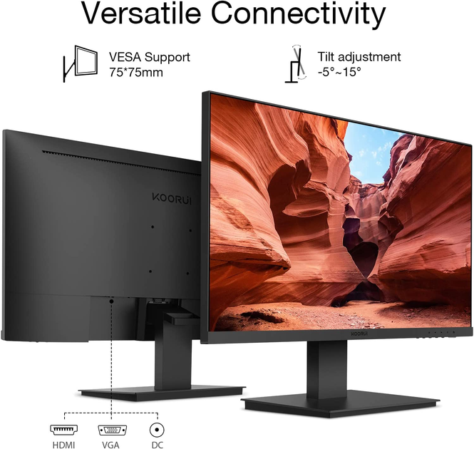 Монитор 24" Koorui 24N1A Full HD VA 75 Гц - изображение 3