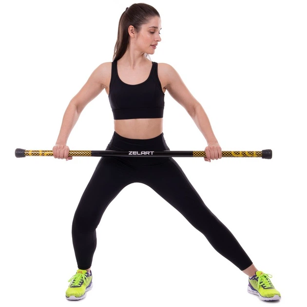 Бодібар Zelart Pro (2кг, l-1,22м, d-32мм, метал, неопрен, PU) (FI-2611-2) - изображение 4
