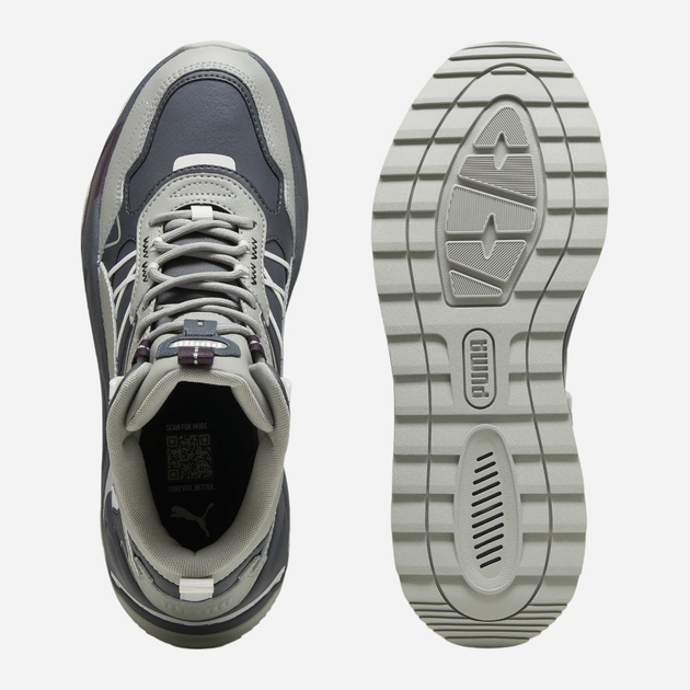 Чоловічі черевики високі Puma Trinity Mid Hybrid L 393985-10 38.5 (5.5UK) Сірі (4067979381611) - зображення 4
