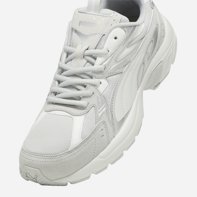 Buty sportowe męskie Puma Milenio Tech Suede 393489-02 42 (8UK) Białe (4099683182208) - obraz 5