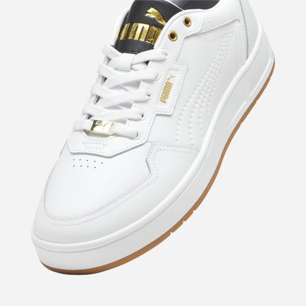 Sneakersy męskie skórzane Puma Court Classic Lux 395019-06 44 (9.5UK) Białe (4067979658669) - obraz 5
